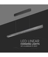 36W LED lineær hengende suspensjonslys - Samsung-linse type 3I1, matt grå