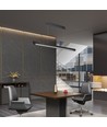 36W LED lineært pendelarmatur - CCT, sort, 2880lm, inkl. wireoppheng