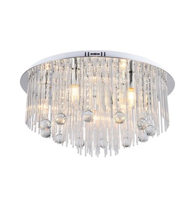 LED designer taklampe krystall - lampe, klar, hus, E14