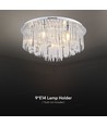 LED designer taklampe krystall - lampe, klar, hus, E14