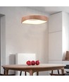 LED designer hengelampe - 3000K, tre-lakk+hvit, Hus