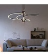 LED designer hengelampe - 3000K guldbelagt, sort hus