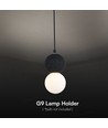 LED Designer Pendellampe G9 - Sort + Hvit Hus