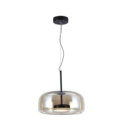 6W Designer pendel - Ø35cm, 750lm, 3000K, metall og glass, innendørs taklampe