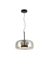 6W LED Pendel - Designerlampe, 3000K, Metall+Glass, Hus