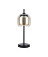 7W Designer LED bordlampe - 700lm, 3000K, metall og glass, Ø12 x 22,5 cm