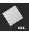 62x62 LED-panel, 36W - 117lm/W, nøytral hvit, hvit kant, bakbelyst