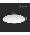 36W LED taklampe - Ø35cm, Samsung LED chip, IP44, hvit kant, 4000K