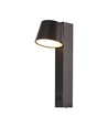 8W LED Vegglampe - 3000K, USB-funksjon, akryl, svart