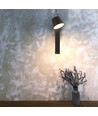 8W LED Vegglampe - 3000K, USB-funksjon, akryl, svart