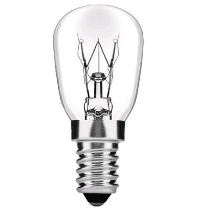 E14 25W halogen ovnspære - 130lm, maks. 300°C