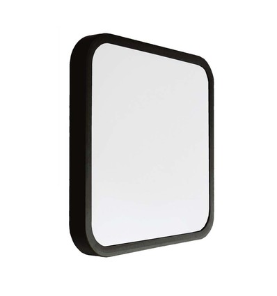 48W LED taklampe, 42x42cm - 4000K, IP44, sort kant, kvadratisk, 5160lm