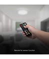 24W LED sensorlampe med Samsung chip - Ø35cm, IP44, hvit kant, innebygd mikrobølgesensor