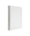 12W kvadratisk LED taklampe - 1200lm, 16,7 x 16,7 cm, 3000K, hvit kant, inkl. lyskilde
