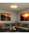 36W LED plafond m. sensor Samsung chip - 4000K, rund, hvit ramme, IP44