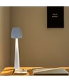 2W-3W oppladbar LED bordlampe - Ø8cm, 3-trinns dimbar, hvit, inkl. USB-kabel