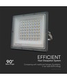 50W LED lyskaster - 3-i-1, Gun Grey hus.