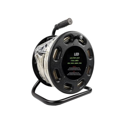 25m Arbeidslys trommel - 230V, 250W, nøytral hvit, IP65