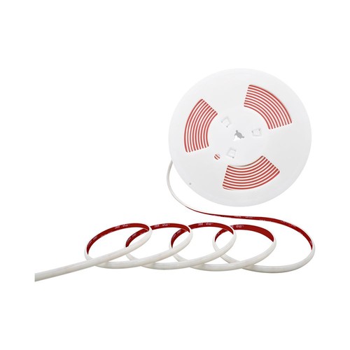 10m 12,5W/m COB-LED strip sett, 3000K - IP65, 1100lm/m, 286 LED pr. meter, 8mm bredde