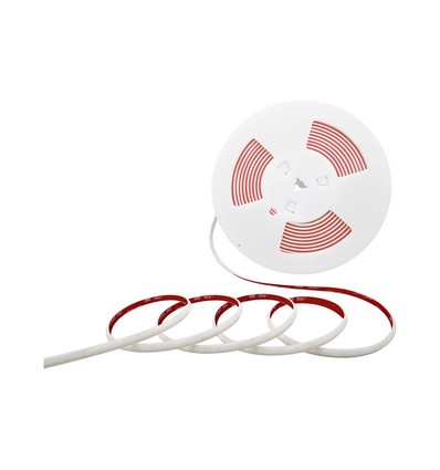 10m 12,5W/m COB-LED strip sett, 3000K - IP65, 1100lm/m, 286 LED pr. meter, 8mm bredde