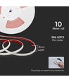 10m 12,5W/m COB-LED strip sett, 3000K - IP65, 1100lm/m, 286 LED pr. meter, 8mm bredde