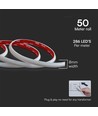 50m 12W/m COB-LED strip, 3000K - IP65, 286 LED pr. meter, fleksibel, 50 meter rull