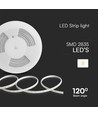 10m 10,5W/m LED strip - IP65, 120 LED pr. meter, 6500K, Plug & Play