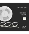 121 LED STRIPE 10.5W/m - Lys, 6500K, 10m/rull, 220V, IP65