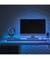 50m 10,5W/m Blå LED strip - 121 LED pr. meter, IP65 vanntett, 230V, inkl. støpsel