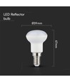 2,9W E14 LED spotpære - R39, 4000K, Samsung chip