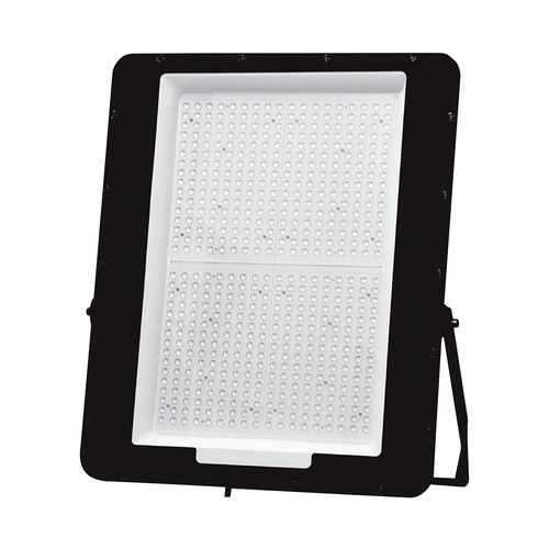 1000W LED lyskaster - 6500K, 1m ledning, svart hus, svart glass, 160lm/W