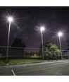 1000W LED lyskaster - 6500K, 1m ledning, svart hus, svart glass, 160lm/W