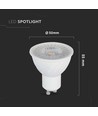 6W GU10 Spotlampe - Plast, 4000K, 110°, dimbar