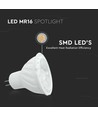 6W GU5.3 LED spot, 12V - MR16, 38 grader, IP20, 445lm