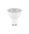 GU10 7,5W LED pære - 610lm, 38°, hvitt matt glass, varm hvit