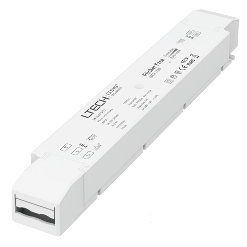 LTech 75W dimbar strømforsyning - 24V DC, 3.125A, Triac/push dim/ IP20