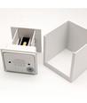 6W CUBIC vegglampe - IP65, hvit, firkantet, opp/ned, justerbar, inne/ute, inkl. lyskilde