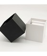 6W CUBIC vegglampe - IP65, hvit, firkantet, opp/ned, justerbar, inne/ute, inkl. lyskilde