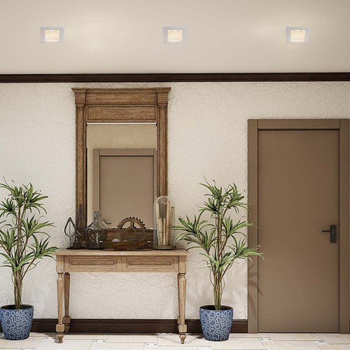 GU10 lyspære - kvadrat, hvit