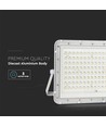 VT LED Solcelleprojektør 180W - 6400K, 16000 mAh Batteri, 3m Kabel, Smart IR Fjernkontroll, Rask Lading, Hvit.