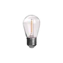 LED pærer Restsalg: E27 - 1W LED pære, 60lm, 360 grader, ST14 - 10 stk.