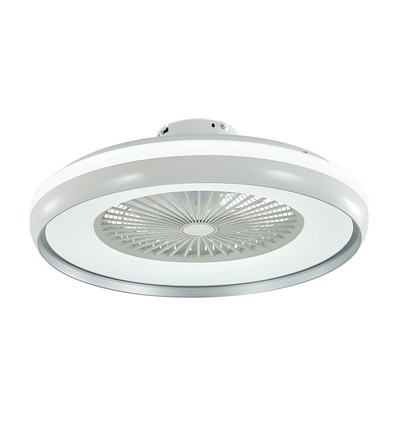 45W vifte med taklys RF-kontroll CCT: 3 i 1 - AC-motor, grå ring