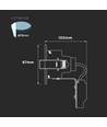 GU10 Downlight - Sort, IP20
