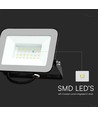30W LED lyskaster med Samsung LED chip - 80lm/W, IP65, sort, 4000K, utendørs/innendørs