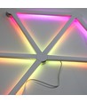 Hexa-Light RGBIC komplett sett - 9 lysskinner, veggmontert, Bluetooth-app, USB