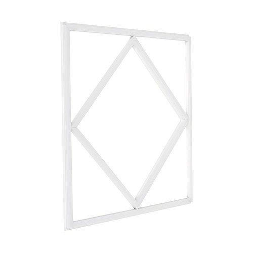 Hexagon Diamant LED Panel 60x60 - 60W, 6000lm, hvit kant