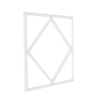 Hexagon Diamant LED Panel 60x60 - 60W, 6000lm, hvit kant