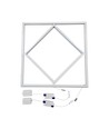 Hexagon Diamant 60x60 LED-panel, 60W - Høyde:15mm, 100lm/W, hvit kant