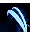 5 m.vanntett Lyseblå Neon COB LED strip - 230V, IP67, 288 LED, 11,5W/m, kan kuttes hver 10cm