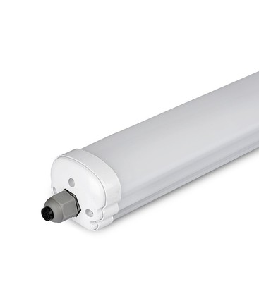 V-Tac vanntett 36W komplett LED armatur - 120 cm, 120lm/W, gjennomgangskobling, IP65, 230V